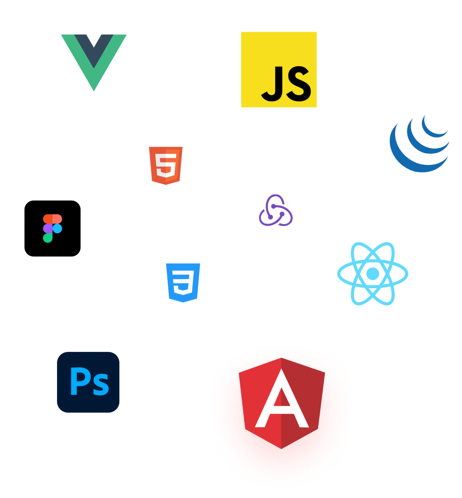 JS, HTML CSS React